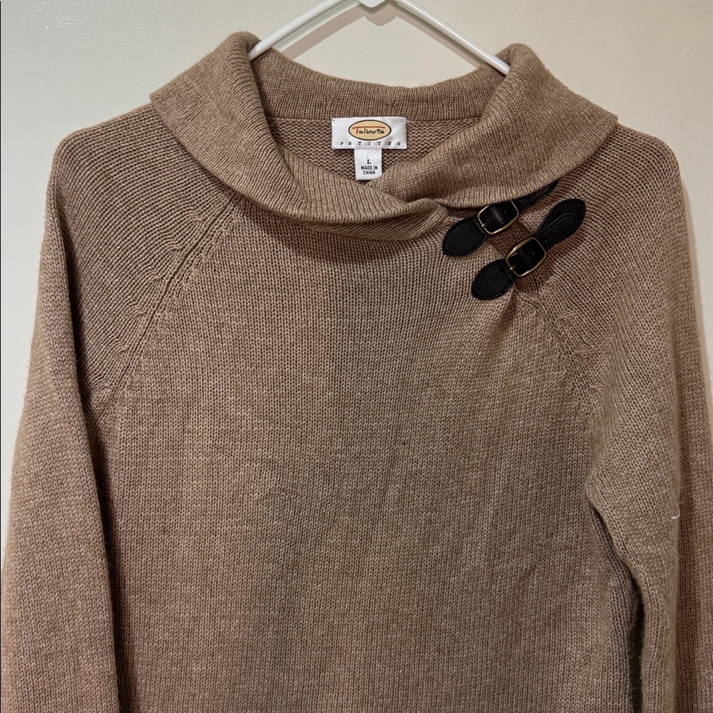 Talbots Pull Over Collared Sweater Large - image 3